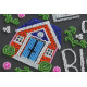 Bead Embroidery Kit on Art Canvas "Love in the house"