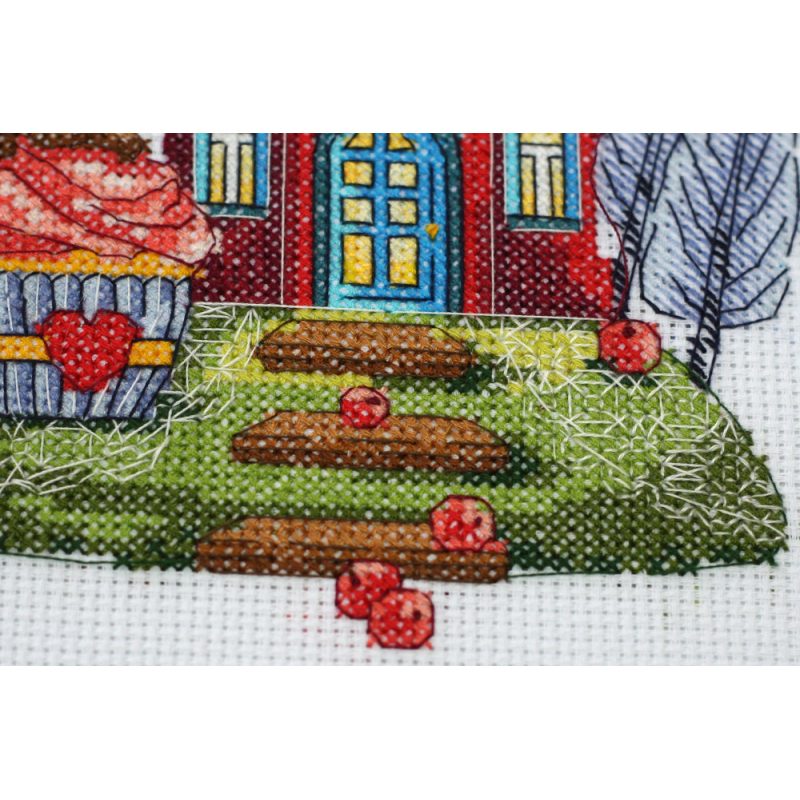 Cross Stitch Kit "Coffee house"