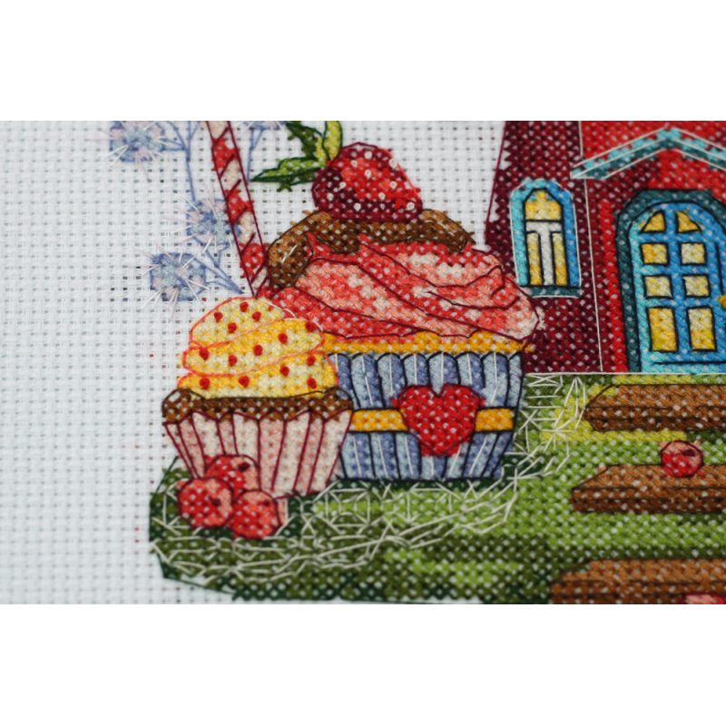 Cross Stitch Kit "Coffee house"