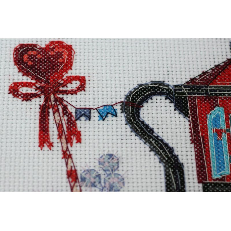 Cross Stitch Kit "Coffee house"
