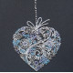 Mini Bead Embroidery Kit on Art Canvas "Lace heart"