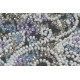 Mini Bead Embroidery Kit on Art Canvas "Lace heart"