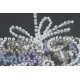 Mini Bead Embroidery Kit on Art Canvas "Lace heart"