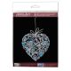 Mini Bead Embroidery Kit on Art Canvas "Lace heart"
