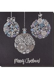 Midi Bead Embroidery Kit on Art Canvas "Lace balls"
