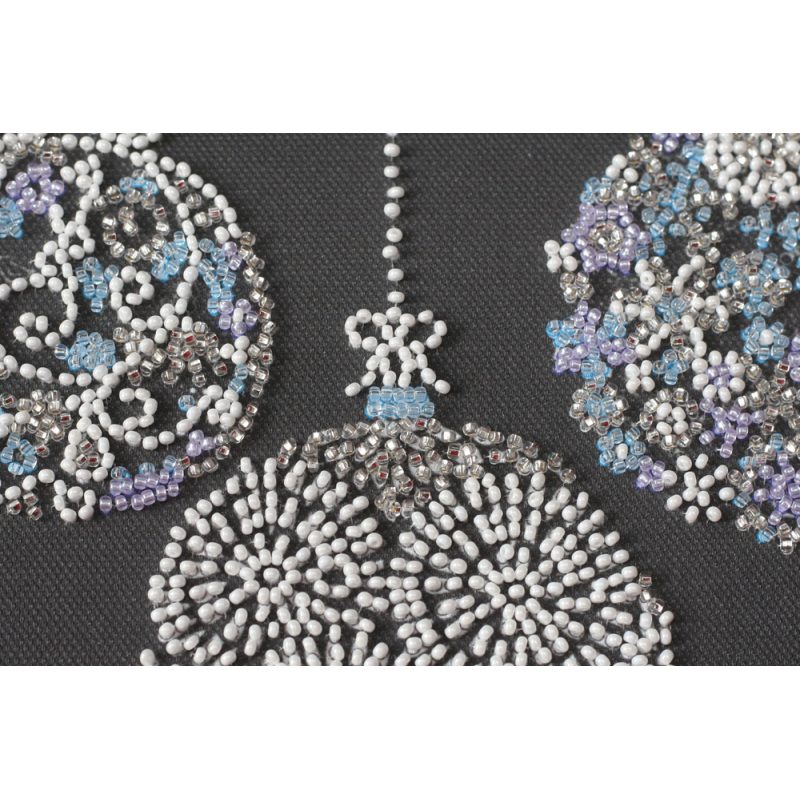 Midi Bead Embroidery Kit on Art Canvas "Lace balls"