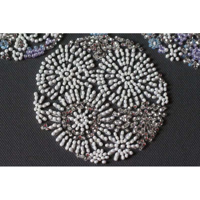 Midi Bead Embroidery Kit on Art Canvas "Lace balls"