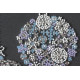 Midi Bead Embroidery Kit on Art Canvas "Lace balls"