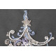Midi Bead Embroidery Kit on Art Canvas "Herringbone silver"
