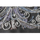 Midi Bead Embroidery Kit on Art Canvas "Herringbone silver"