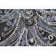 Midi Bead Embroidery Kit on Art Canvas "Herringbone silver"