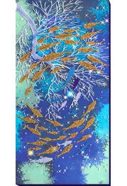 Bead Embroidery Kit on Art Canvas "The cycle"