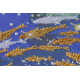 Bead Embroidery Kit on Art Canvas "The cycle"