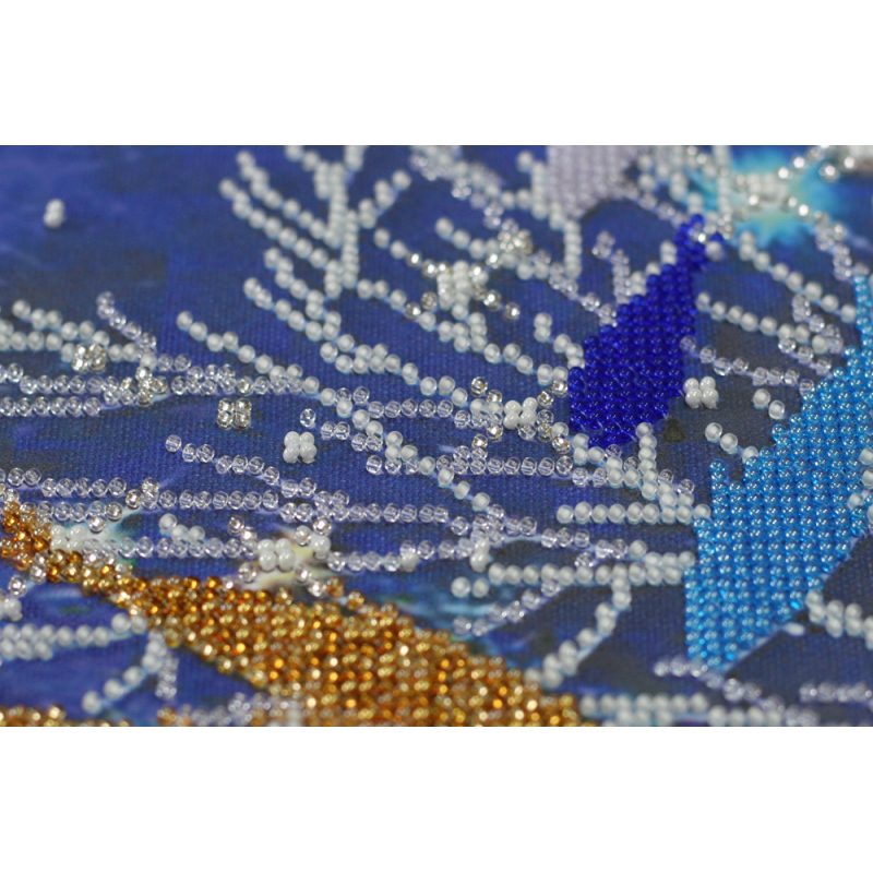 Bead Embroidery Kit on Art Canvas "The cycle"