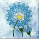 Bead Embroidery Kit on Art Canvas "Daisy season"