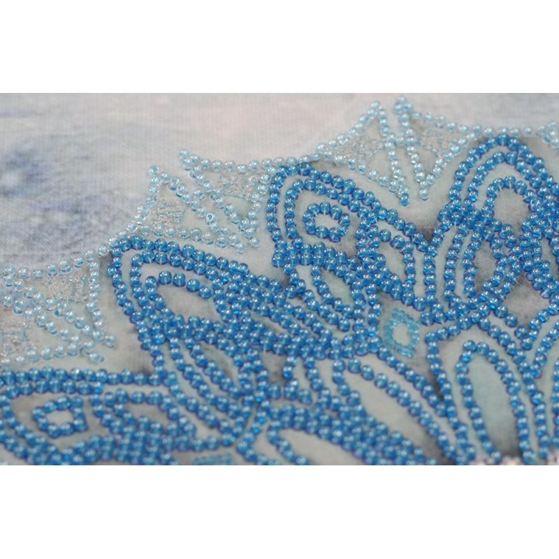 Bead Embroidery Kit on Art Canvas "Daisy season"