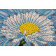 Bead Embroidery Kit on Art Canvas "Daisy season"