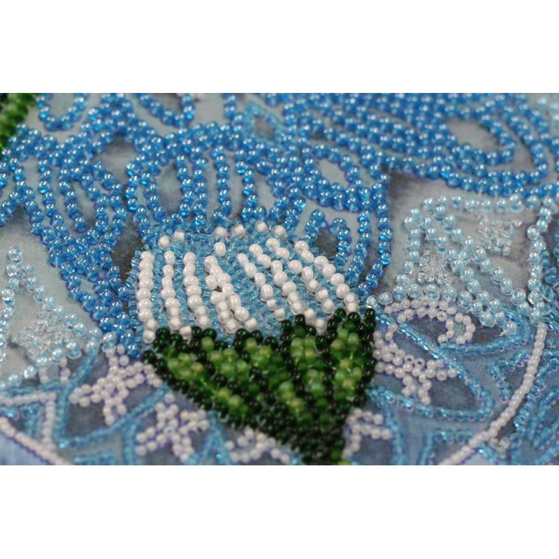 Bead Embroidery Kit on Art Canvas "Daisy season"
