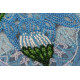 Bead Embroidery Kit on Art Canvas "Daisy season"
