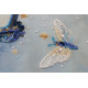 Bead Embroidery Kit on Art Canvas "White magic"