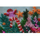 Mini Bead Embroidery Kit on Art Canvas "Festive tea party"
