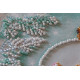 Mini Bead Embroidery Kit on Art Canvas "Cheerful house"