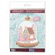 Mini Bead Embroidery Kit on Art Canvas "Cheerful house"