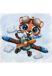 Midi Bead Embroidery Kit on Art Canvas "With the wind!"