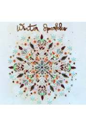 Midi Bead Embroidery Kit on Art Canvas "Snowing"