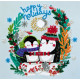 Midi Bead Embroidery Kit on Art Canvas "Sweet winter"