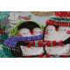 Midi Bead Embroidery Kit on Art Canvas "Sweet winter"