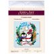 Midi Bead Embroidery Kit on Art Canvas "Sweet winter"