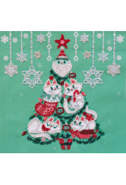 Midi Bead Embroidery Kit on Art Canvas "Decorate"