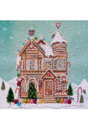 Midi Bead Embroidery Kit on Art Canvas "Gingerbread"
