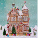 Midi Bead Embroidery Kit on Art Canvas "Gingerbread"