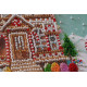 Midi Bead Embroidery Kit on Art Canvas "Gingerbread"
