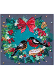 Midi Bead Embroidery Kit on Art Canvas "Would you like a berry?"