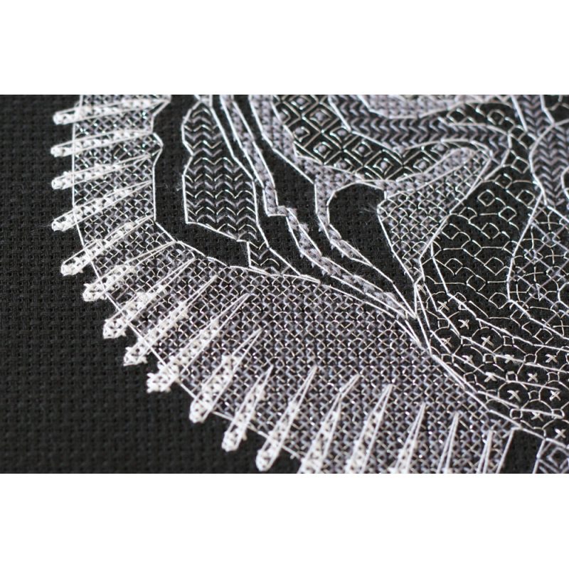 Cross Stitch Kit "White Tiger"