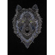 Cross Stitch Kit "Silver wolf"