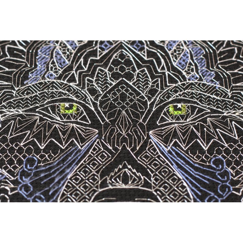 Cross Stitch Kit "Silver wolf"