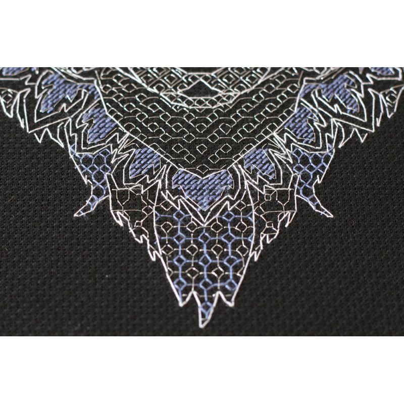 Cross Stitch Kit "Silver wolf"