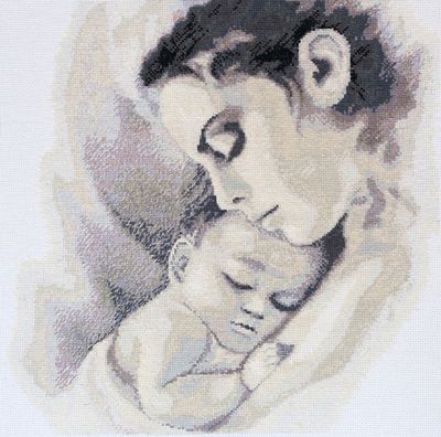 Cross Stitch Kit "The warmth of motherhood"
