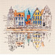 Cross Stitch Kit "Colored town-1"
