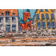 Cross Stitch Kit "Colored town-1"