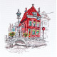 Cross Stitch Kit "Colored town-3"
