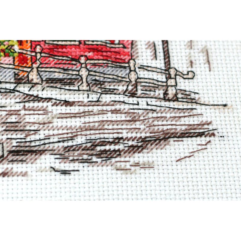 Cross Stitch Kit "Colored town-3"