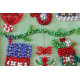 Bead Embroidery Postcard Kit "Happy New Year"