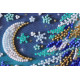 Bead Embroidery Postcard Kit "Snowy night"