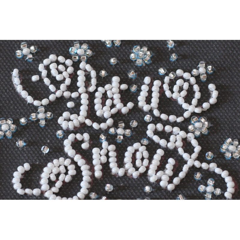 Bead Embroidery Postcard Kit "Snow holiday"