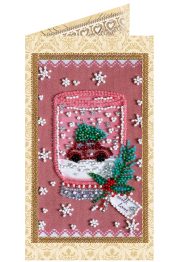 Bead Embroidery Postcard Kit "Fun souvenir"
